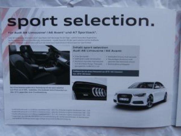 Audi A6 & A7 Sportback sport selection Businesspaket 2/2013 NEU
