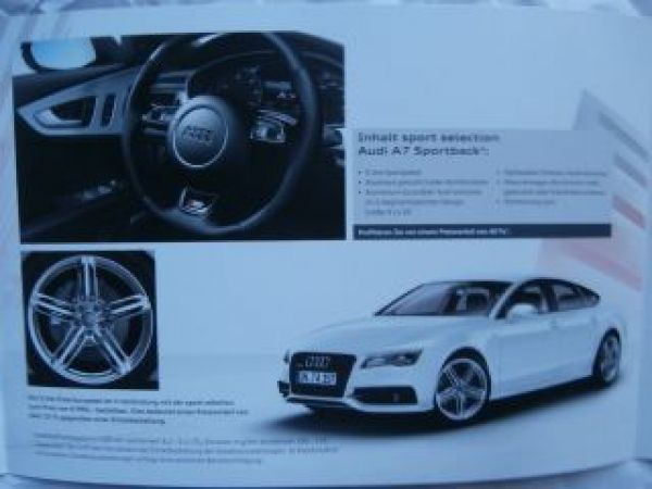 Audi A6 & A7 Sportback sport selection Businesspaket 2/2013 NEU