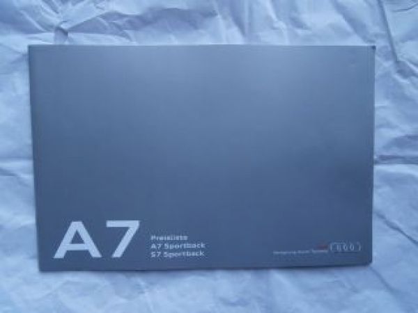 Audi A7 +S7 Sportback 5.August 2013 NEU
