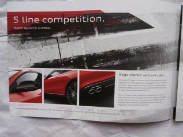 Audi A5 Coupé Typ AU484 s line competion Prospekt 4/2013
