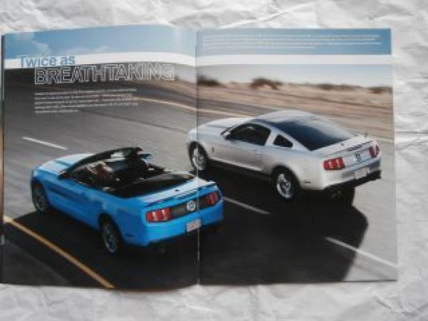 Ford Mustang 2011 V6 GT +Premium + Shelby GT500 Brochure,
