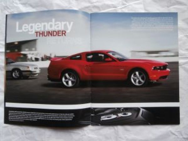 Ford Mustang 2011 V6 GT +Premium + Shelby GT500 Brochure,