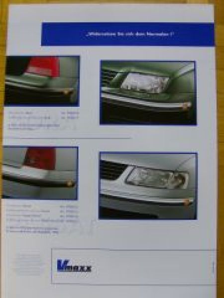 Vmaxx Chromleisten für VW Golf/Bora/Passat Prospekt 1999