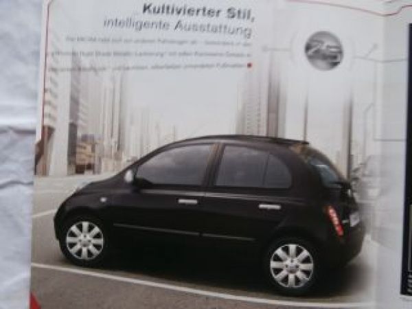 Nissan Micra + C+C Editon 25 Jahre Prospekt K12 Juli 2008
