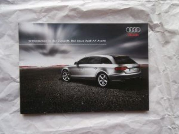 Audi A4 Avant Typ 8K Prospekt Vorstellung NEU