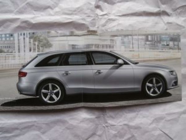 Audi A4 Avant Typ 8K Prospekt Vorstellung NEU