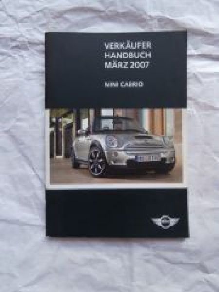 Mini Cabrio R57 Verkäuferhandbuch März 2007