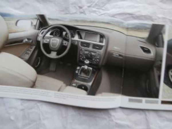 Audi A5 Cabriolet +S5 Typ AU484 Prospekt Vorstellung NEU