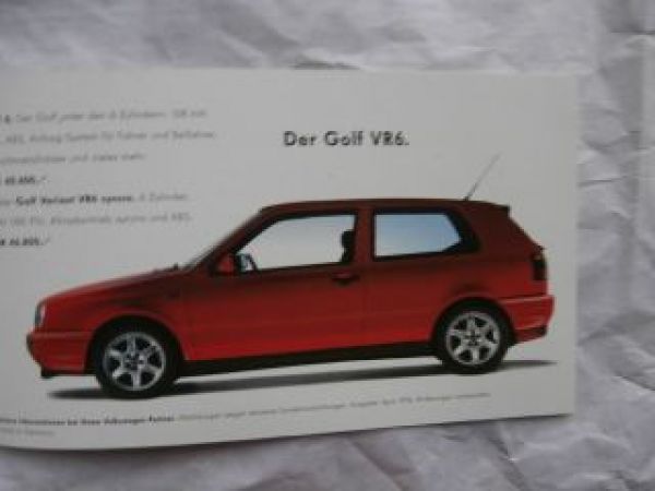 VW Golf III ich liebe es,wenn ich etwas extra kriege Prospekt