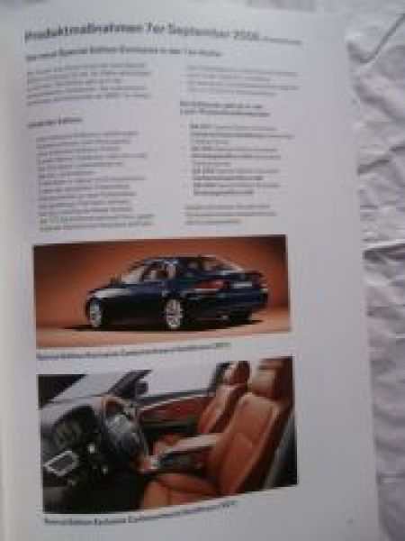 BMW Maßnahmenpaket Nr.61 u.a. 7er E65 Special Edition Exclusive