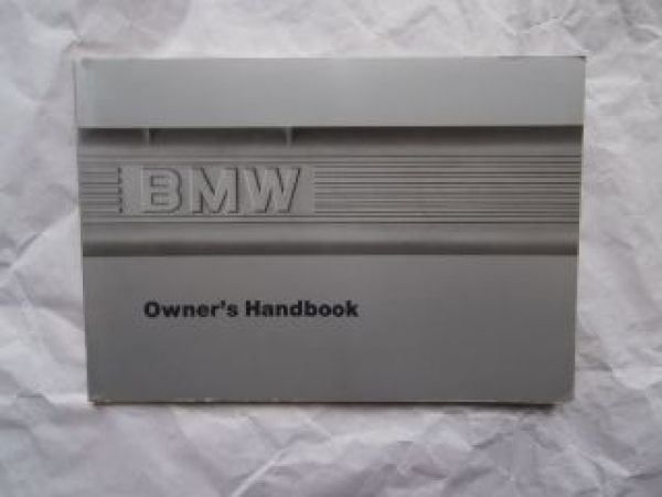 735i 750iL E32 Owner´s Handbook August 1987 Rarität