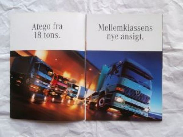 Mercedes Benz Atego fra 18 tons Dänischer Prospekt 2/1999