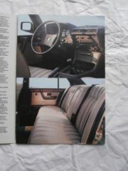 733i USA E23 Prospekt Englisch September 1982 Rarität Brochure