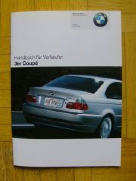BMW Handbuch für Verkäufer 3er Coupe E46 +M3 +Special Edition 3/