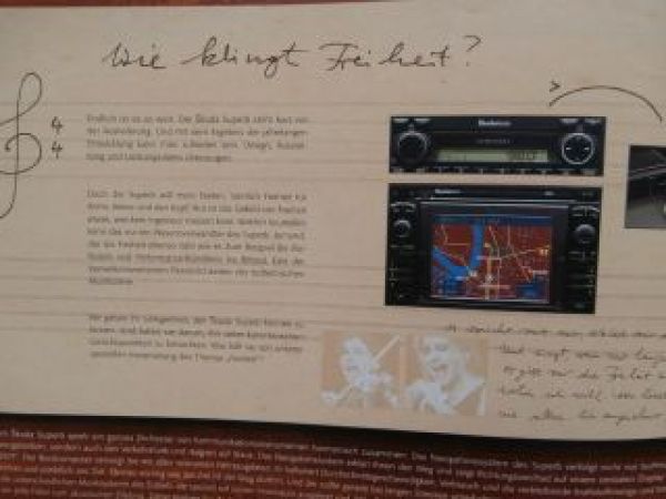 Skoda Superb Classic Prospekt Poster NEU Rarität