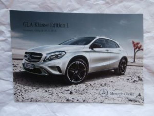 Mercedes Benz GLA-Klasse Edition 1 29.November 2013 Rarität