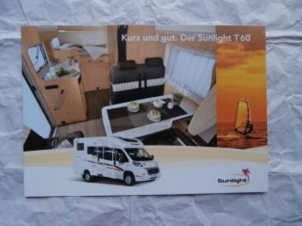 Sunlight T60 Prospekt +Preisangabe Dezember 2013 NEU