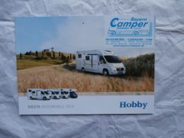Hobby Siesta Reisemobile 2014 Van Alkoven Juli 2013 +Preise