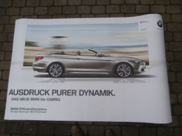 BMW Händler Poster 6er Cabriolet F12 Großformat Kunststoff
