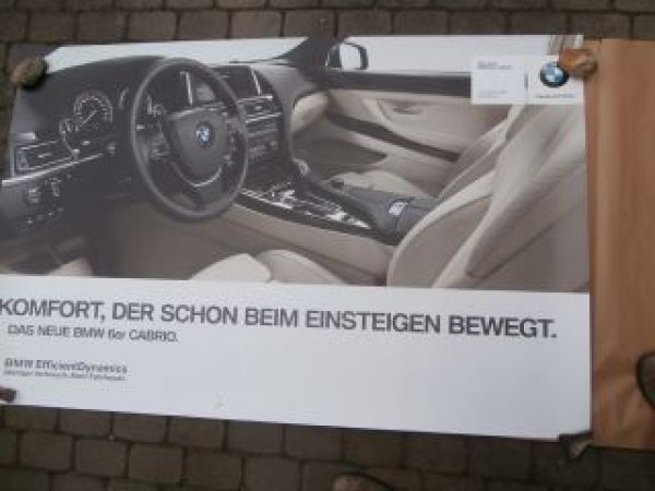 BMW Händler Poster 6er Cabriolet F12 Großformat Kunststoff
