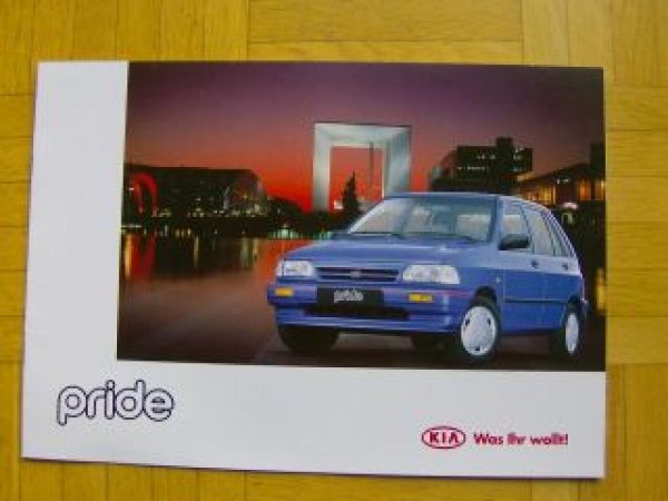 Kia pride Prospekt 9/1997 NEU