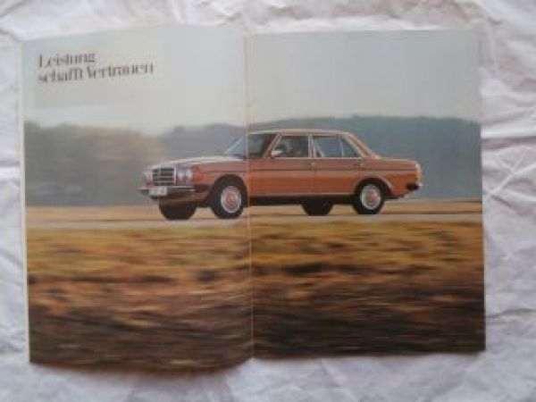 Mercedes Benz 200 230 250 W123 Prospekt Dezember 1975