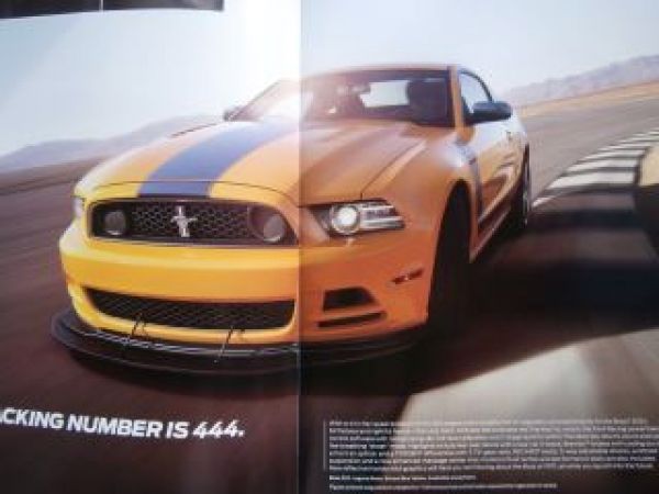 Ford Mustang 2013 V6 GT Boss 302 Shelby GT500 Brochure