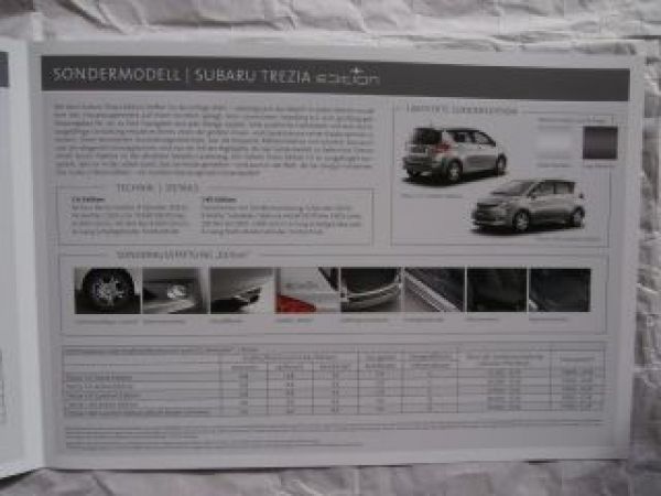 Subaru Trezia Sondermodelle sport +edition Mai 2012 NEU