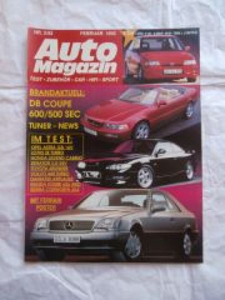 Auto Magazin 2/1992 Styling Garage Honda Legend Cabrio,500SEC 60