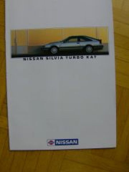 Nissan Silvia Turbo Kat Prospekt Rarität NEU