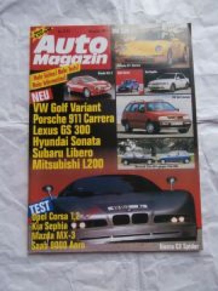 Auto Magazin 11/1993 Opel Corsa B 1.2i Eco,Golf3 Ecomatic,Golf V