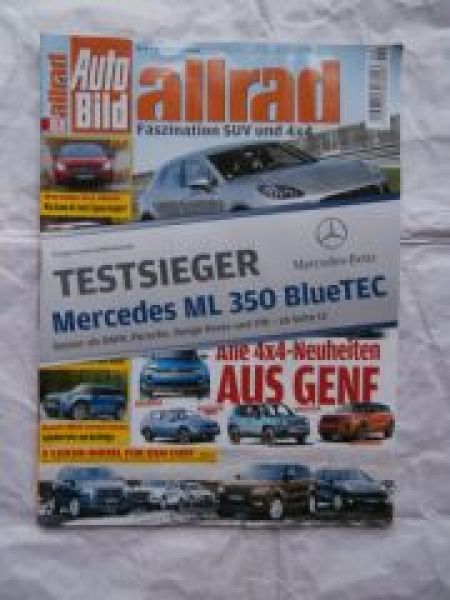 Auto Bild allrad 4/2014 ML350 Bluetec,X5 F15 Hybrid,Ford Kuga 2.