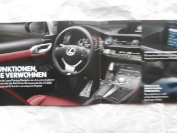 Lexus CT200h Vorstellungsprospekt Kleinformat 3/2014 NEU