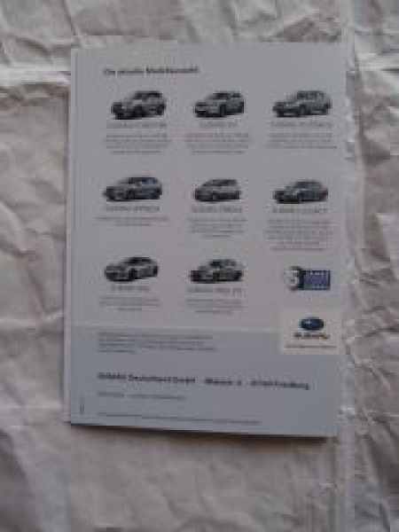Subaru Modelle Modelljahr 2013 DVD NEU