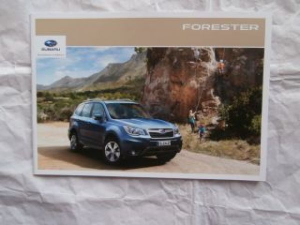 Subaru Forester Prospekt Januar 2014 NEU