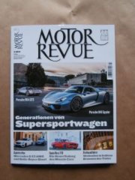 Motor Revue 2/2014 Porsche 904GTS vs. 918 Spyder,Equus Bass 770