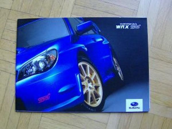 Subaru Impreza WRX STi Prospekt 9/2005 +Preise