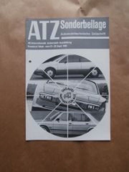 ATZ Sonderbeilage IAA 1981Range Rover, 380SEC C126,