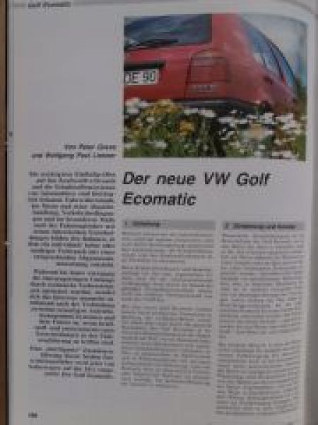 ATZ 9/1993 C-Klasse W202,BMW Adaptive Getriebesteuerung,