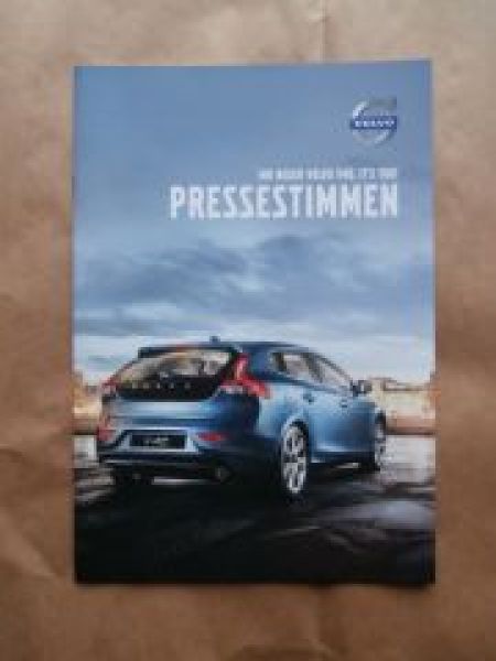 Volvo V40 Pressestimmen Prospekt NEU
