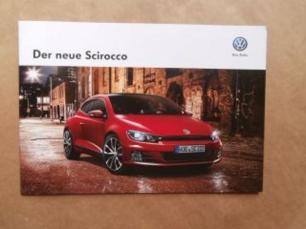VW Scirocco +R-Line Prospekt März 2014 NEU