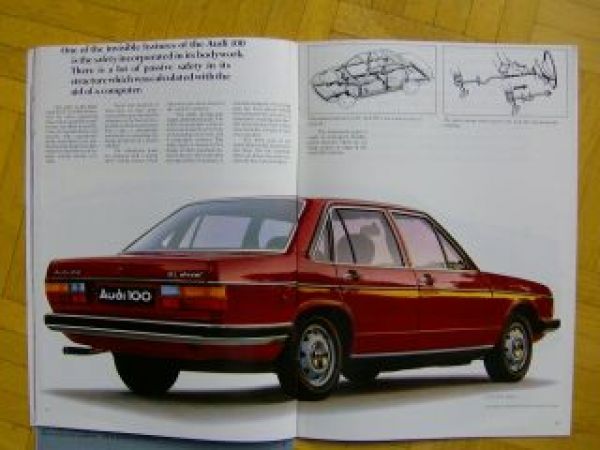 Audi 100 +Avant Typ43 UK England Prospekt 8/1981