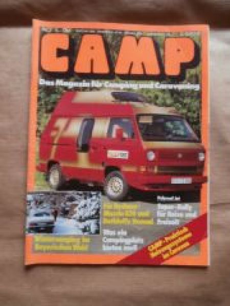 CAMP 2/1985 Mazda 626 und Dethleffs Normad 530V,Mercedes 280GE