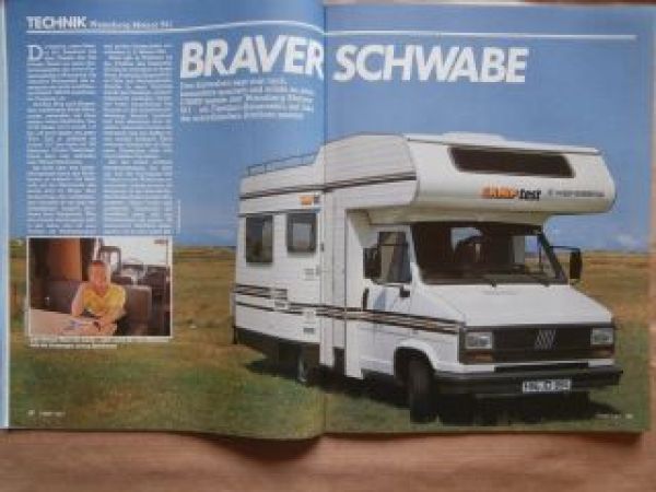 CAMP 1/1987 Weinsberg Meteor 541,Renault 25 Turbo Diesel,