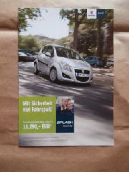 Suzuki Spash active April 2013 Prospekt NEU