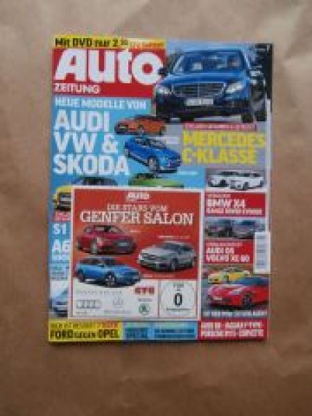 Auto Zeitung 7/2014 Genfer Salon +DVD,X4 F26 vs.Range Rover Evoq
