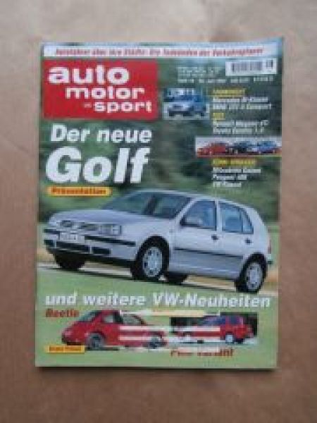 AMS 16/1997 VW Passat B5 Variant vs. 406 Break vs. Galant Kombi