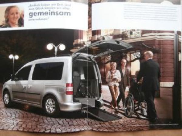 VW T5 Multivan +Caddy Prospekt für Behinderte November 2013
