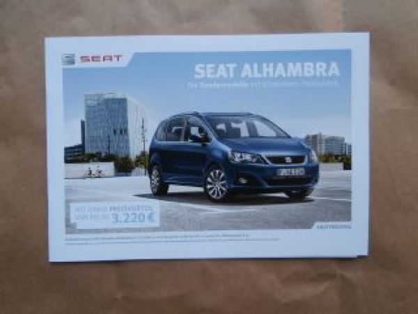 Seat Alhambra 4You 4Kids Sport Sondermodelle April 2014