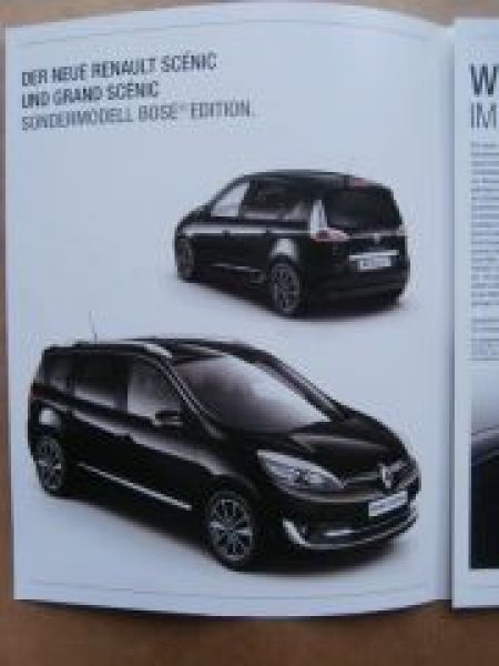 Renault Scénic Bose Edition Prospekt März 2013 NEU Rarität